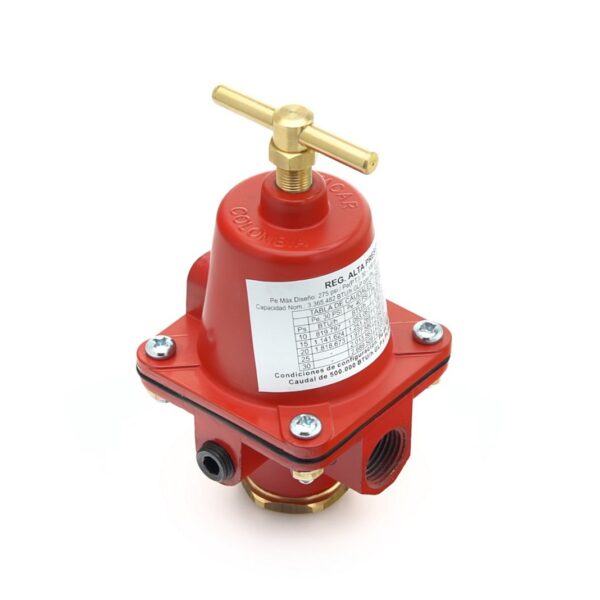 Regulador Alta Presión Acción Directa Primera Etapa GLP  10 - 30 psi 1/2” NPT h x 1/2” NPT h 3365482  BTU/h GLP