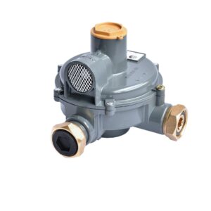 Regulador R7 UPSO 90° Acción Directa Única Etapa GN  23 - 25 mbar G 3/4 h SC x G 3/4 h  JP   6 m³/ h GN
