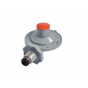 Regulador R20 Acción Directa Única Etapa GLP  28 mbar Volante 7/8 NGO x Acople Manguera 3/8” 44585  BTU/h GLP