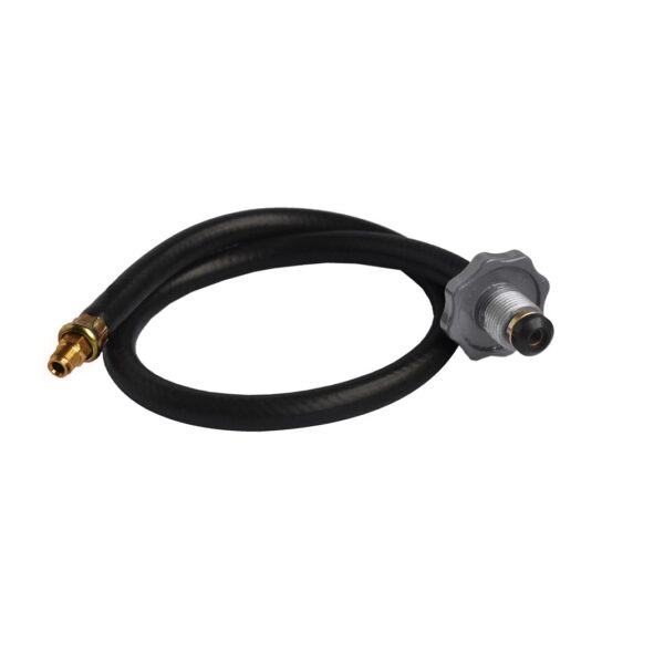 Conector Flexible Liso Volante Gris 7/8" NGO (rosca izquierda) X 1/2" NPT
macho longitud 50 cm conectores en Aluminio Y Acero