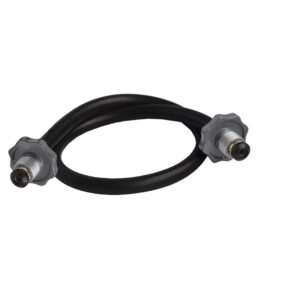 Conector Flexible Liso Volante Gris 7/8" NGO (rosca izquierda) X Volante Gris 7/8" NGO (rosca izquierda) longitud 75 cm conectores en Aluminio