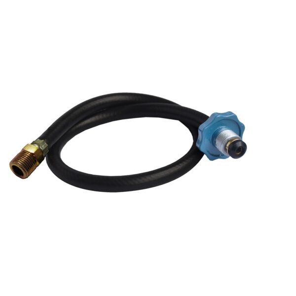 Conector Flexible Liso Volante Gris 7/8" NGO (rosca izquierda) X 1/2" NPT
macho longitud 150 cm conectores en Aluminio Y Acero