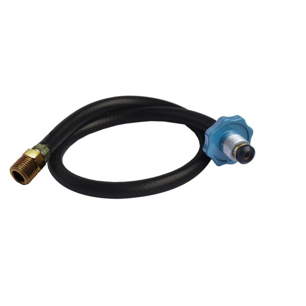 Conector Flexible Liso Volante Gris 7/8" NGO (rosca izquierda) X 1/2" NPT
macho longitud 150 cm conectores en Aluminio Y Acero