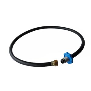 Conector Flexible Liso Volante Gris 7/8" NGO (rosca izquierda) X Conector
W20 X 14 h
(rosca izquierda) longitud 100 cm conectores en Aluminio Y Laton