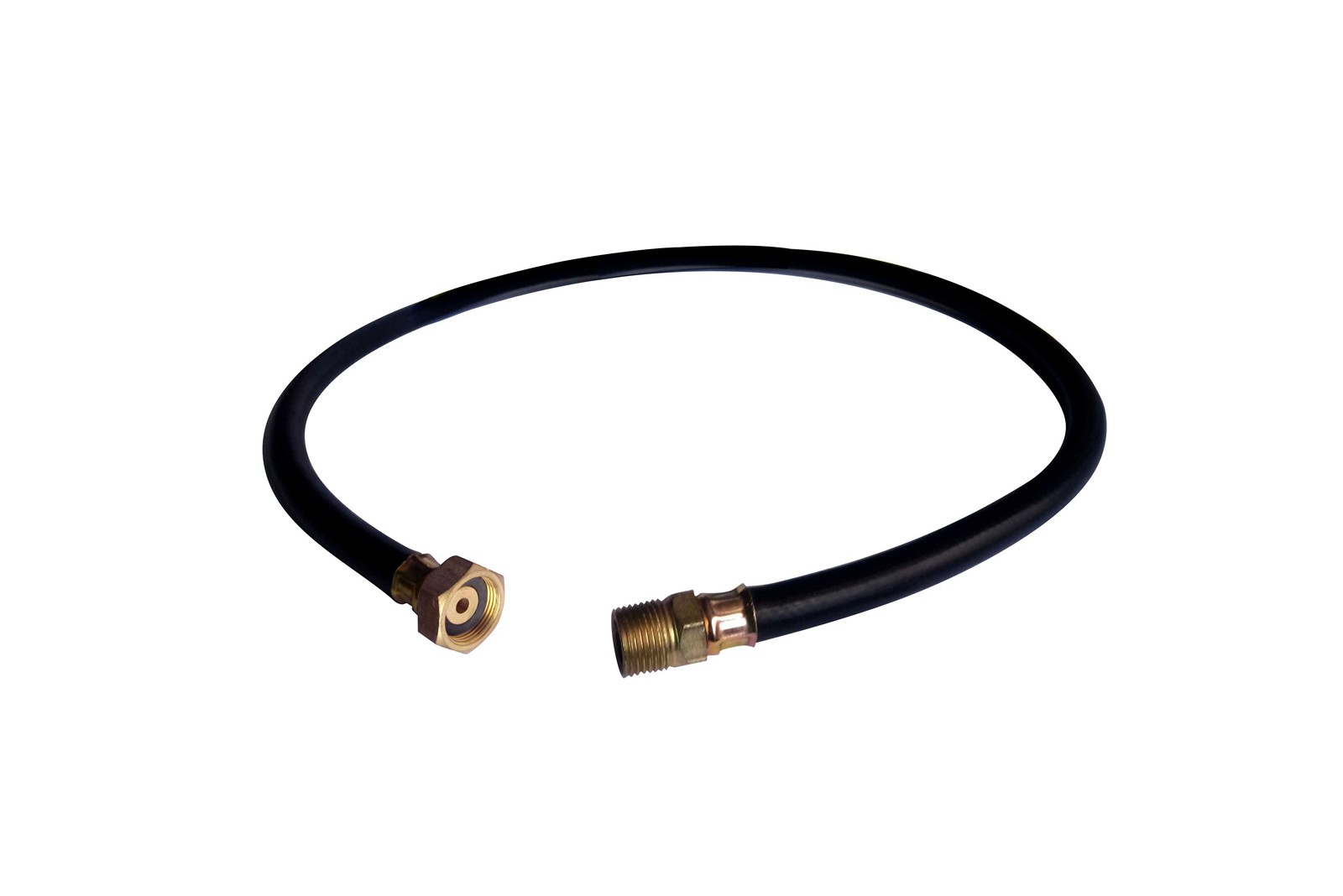 Conector Flexible Liso Conector  1/2 NPT m X Conector  1/2 BSP h longitud 40 cm conectores en Laton Y Acero