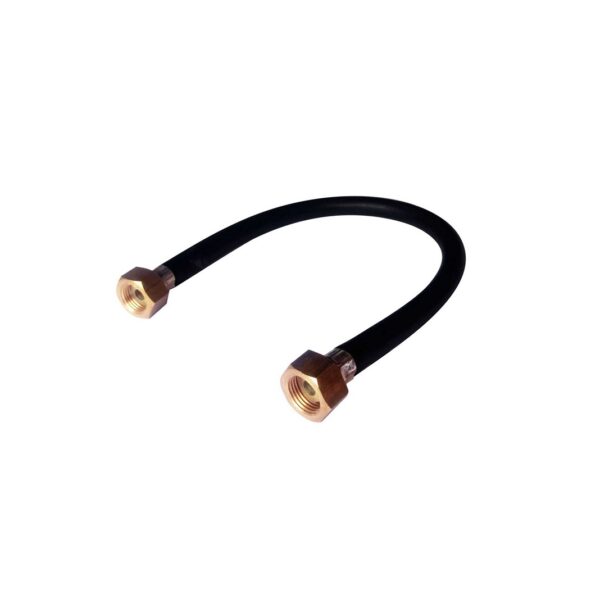 Conector Flexible Liso Conector  1/2 BSP h X Conector  1/2 BSP h longitud 50 cm conectores en Laton