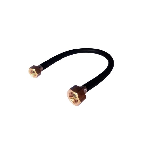 Conector Flexible Liso Conector 3/4 BSP h X Conector  1/2 BSP h longitud 40 cm conectores en Laton
