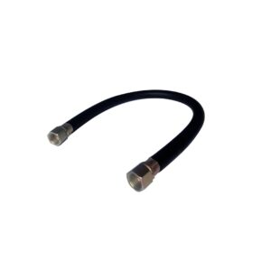 Conector Flexible Liso Espigo  interior 3/8 X Conector loco 5/8 UNF h
(Rosca Izquierda) longitud 50 cm conectores en Laton Y Acero