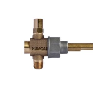 Valvula de Estufa M8 RECTA  2P Boquilla 7/16" Longitud Vástago: 43 mm Tapa: Aluminio