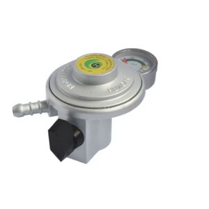 Regulador R103 Acción Directa Única Etapa GLP  28 mbar Acople Rápido Ø22 mm x Acople Manguera 3/8” 99680  BTU/h GLP