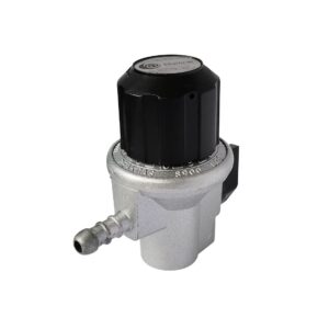 Regulador R103 Ajustable Acción Directa Primera Etapa GLP  0.8 - 20.3 psi Acople Rápido Ø22 mm x Acople Manguera 3/8” 104664  BTU/h GLP