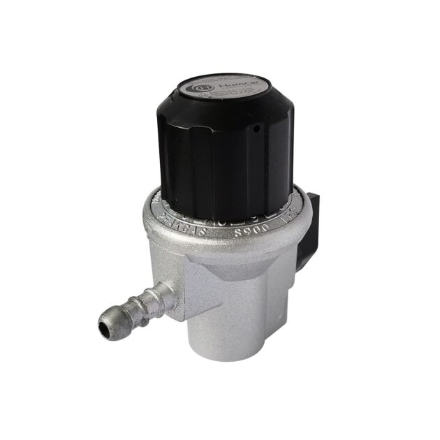 Regulador R103 Ajustable Acción Directa Primera Etapa GLP  0.8 - 20.3 psi Acople Rápido Ø22 mm x Acople Manguera 3/8” 104664  BTU/h GLP
