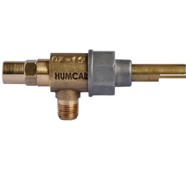 Valvula de Estufa M1 Acodada  2P Boquilla 7/16" Longitud Vástago: 43 mm Tapa: Aluminio