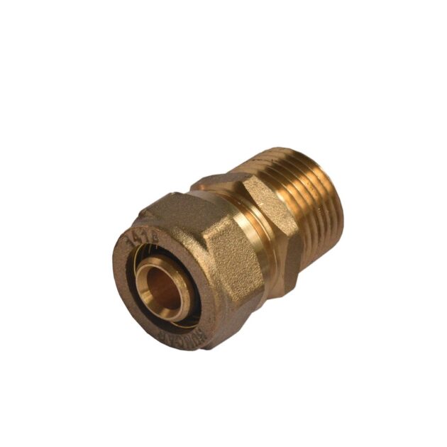 Conector PE(X)ALPE(X) Recto PE AL PE 1418 X 1/2" NPT m