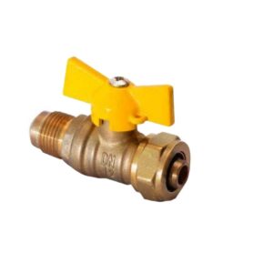 Conector PE(X)ALPE(X) Válvula PE AL PE 1216 X 1/2" Flare m