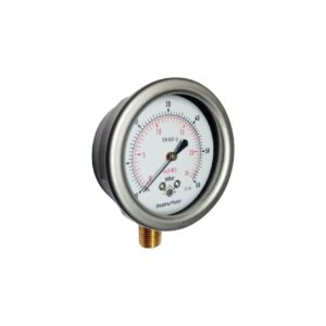 MANÓMETRO ANALOGICO RANGO 0-60mbar (0-24 inch WC ) CONEXIÓN 1/4 NPT m