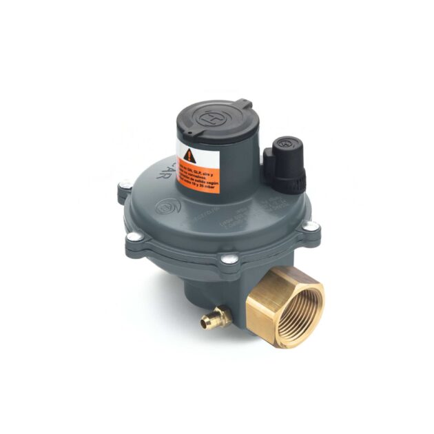 Regulador Estabilizador Segunda Etapa GN-GLP 19-35 mbar 1”NPTh x 1”NPTh 20-35 m³/h GN / 1.150.592 - 2.013.536 BTU/h GLP