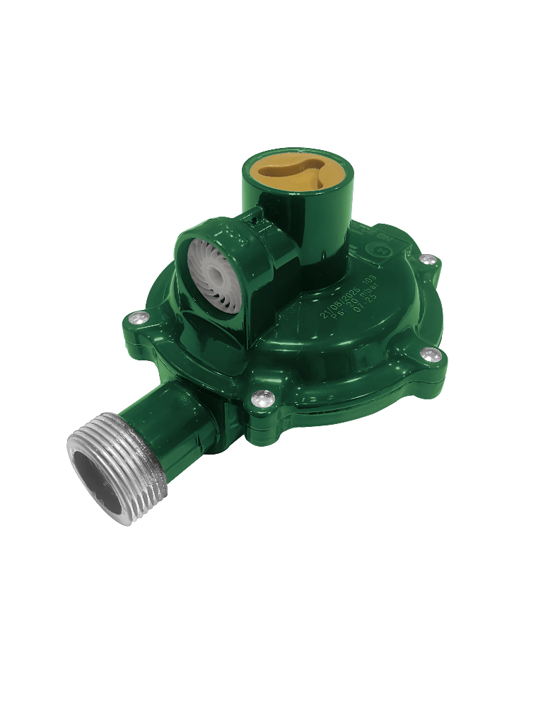 Regulador R204 Acción Directa Única Etapa GN 21 mbar Externa M26 x1.5 m Interna 1/4" NPT h x 3/8” NPT h 2.5 m³/ h GN